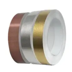 Flat Coil Aluminum 0.6x40/50mm Brushed Silver
